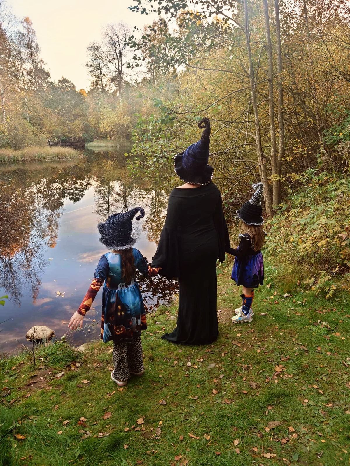 Halloween häxhatt, mörk - barn
