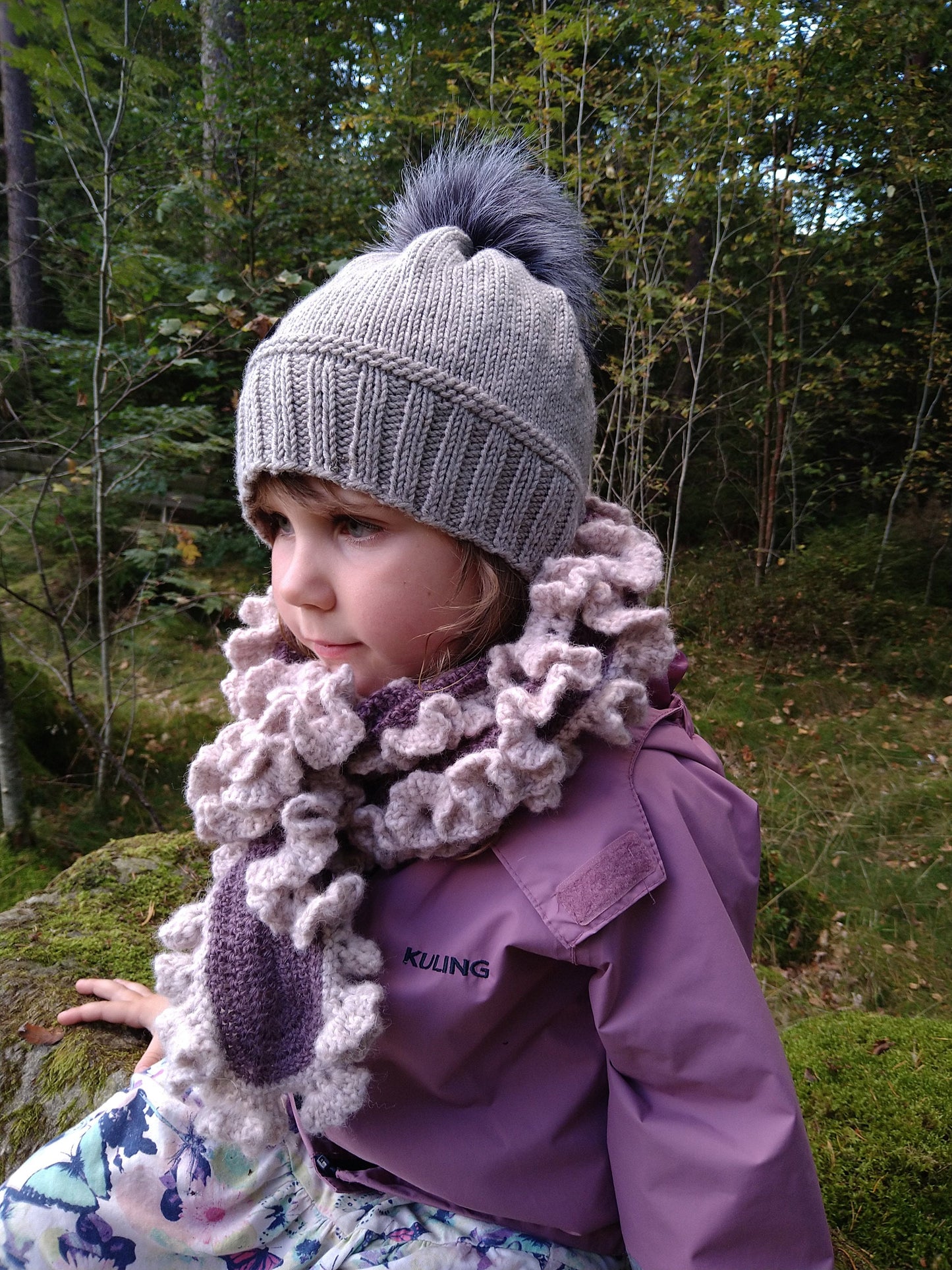 Mauve alpaca halsduk