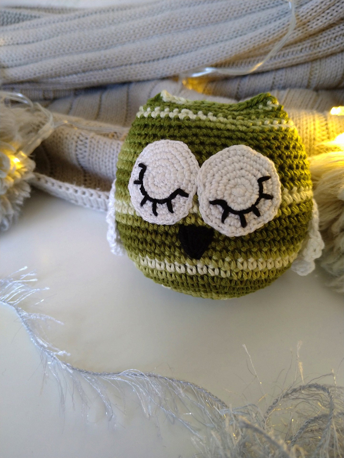 Grön uggla, skallra