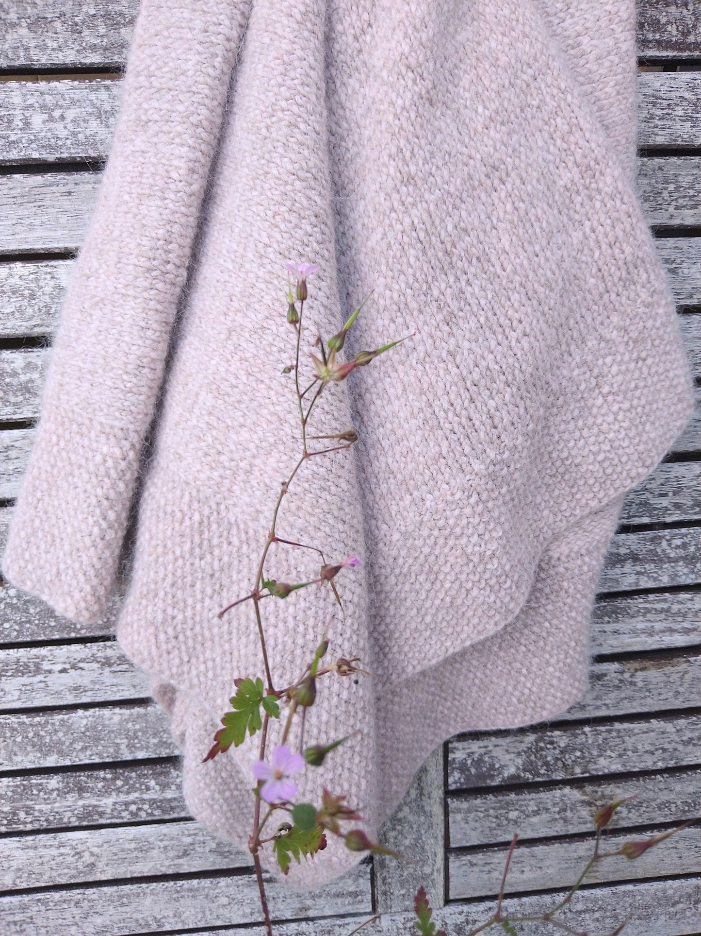 Alpaca och merino barnfilt